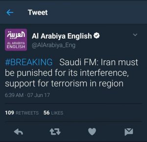 واکنش بحث‌برانگیز وزیر خارجه عربستان سعودی به حملات تروریستی تهران