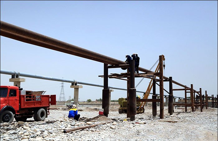راه اندازی خط لوله جدید انتقال نفت در شرکت نفت و گاز مسجدسلیمان