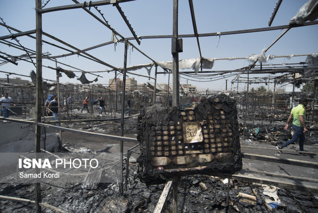 آتش‌سوزی در بازار دستفروشان گلشهر/مصدومیت ۴ نفر