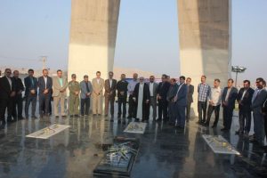 تجدید میثاق فرماندار، مدیران و پرسنل دستگاه های اجرائی شهرستان مسجدسلیمان به مناسبت هفته دولت