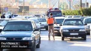 ضدعفونی خودروهای عبوری سطح شهر توسط سپاه پاسداران شهرستان مسجدسلیمان جهت پیشگیری از شیوع کرونا ویروس