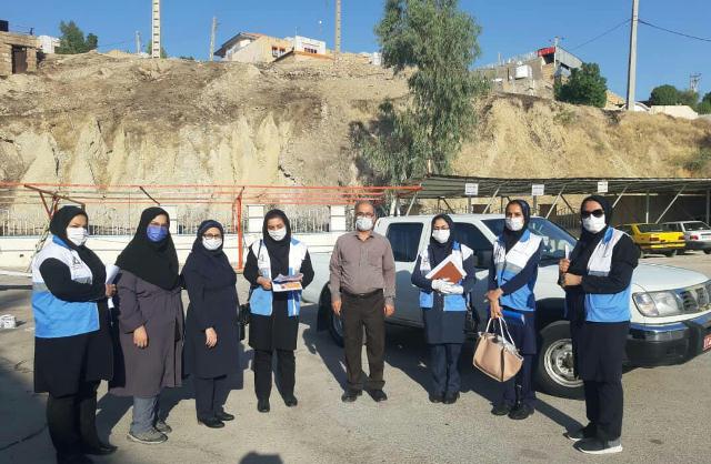 پویش همگانی من ماسک می زنم در مسجدسلیمان آغاز شد