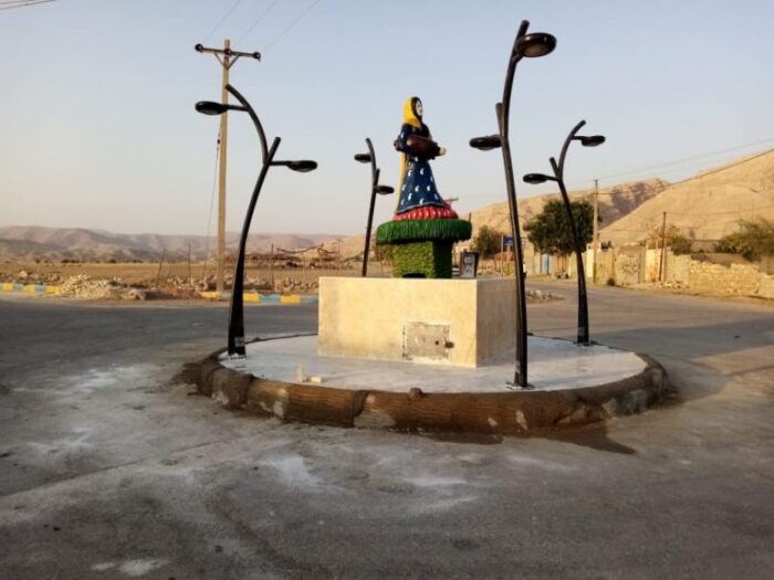 عملیات احداث میدان آب درمانی گلگیر تکمیل و به اتمام رسید