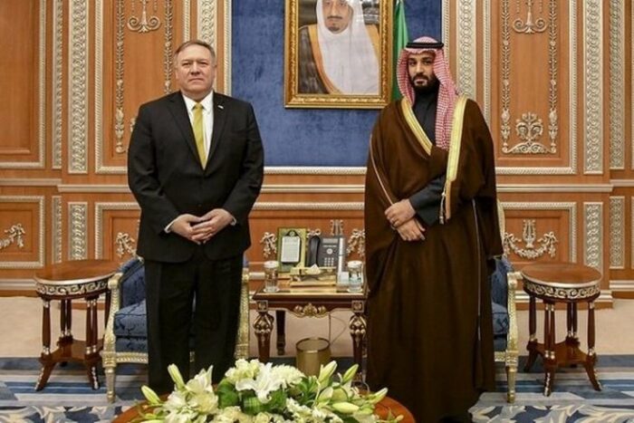 دیدار پمپئو و بن سلمان با محوریت خاورمیانه