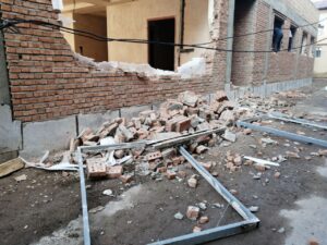 تخریب ملک غیر مجاز در گذر ستوباد آذرشهر