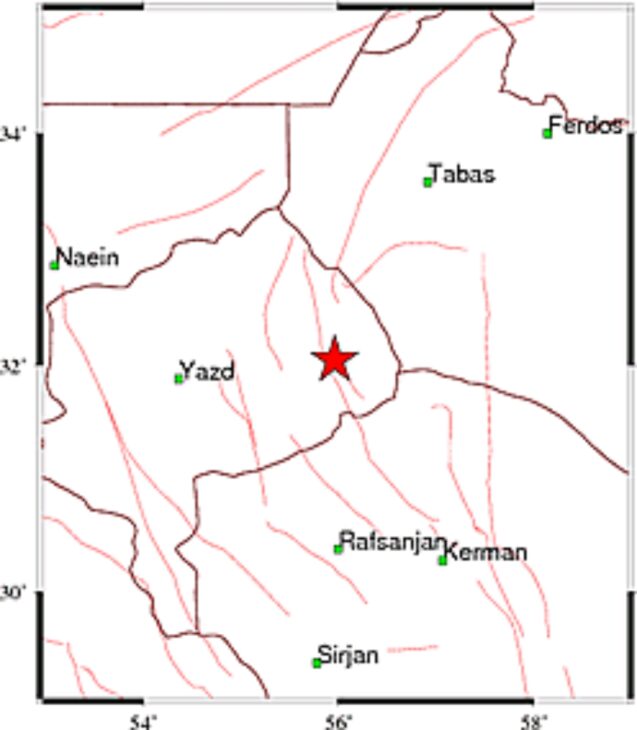 زلزله ۴.۳ ریشتری در بهاباد بدون خسارت جانی و مالی
