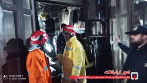 آتش سوزی مغازه پارچه فروشی در راسته بازار جدید تبریز اطفا شد