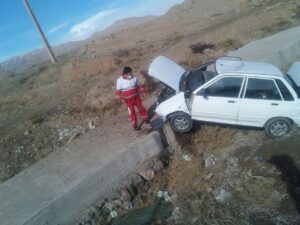 واژگونی یک دستگاه خودروی پراید محور تبریز صوفیان ۱ مصدوم بجا گذاشت