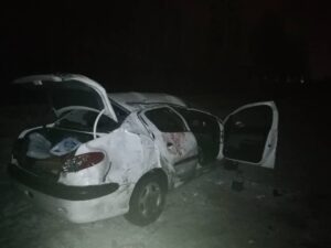 ۳مصدوم به دلیل واژگونی پژو ۲۰۶ محور تبریز- بستان آباد