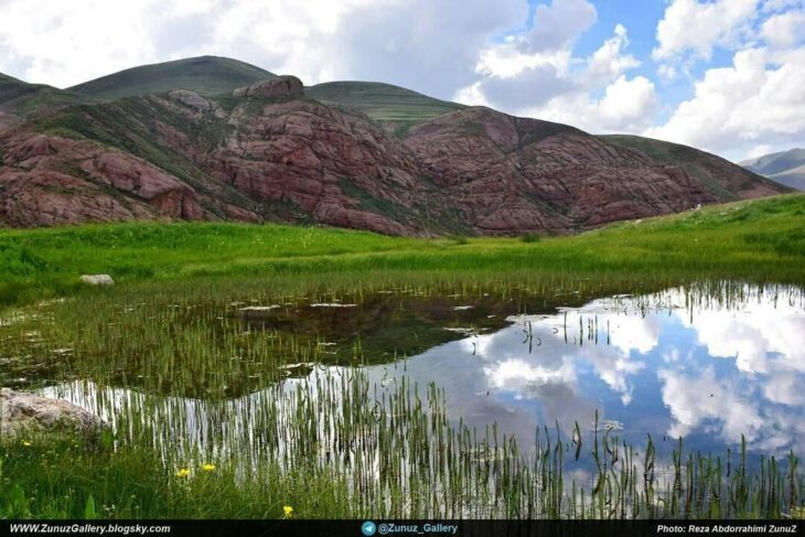 دشت زیبای ماهار و کوه های پیرامون آغ داش زنوز مرند