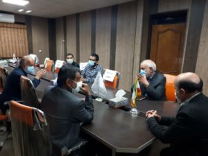 دیدار حبیب آقاجری نماینده مردم هندیجان با رئیس جمعیت هلال احمر