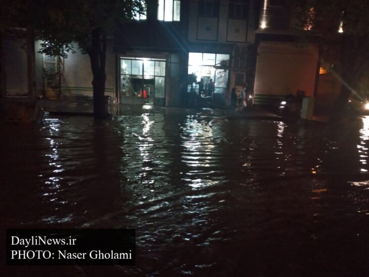 آبگرفتگی در معابر سردرود تبریز تخلیه شد