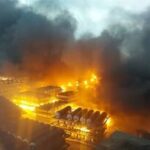 انفجار و آتش‌سوزی گسترده در ‌شرکت «تاژ»