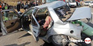جاده مرگ مسجدسلیمان – اهواز / ۴ کشته و ۳ زخمی در تصادف خودروی سواری تیبا با سمند