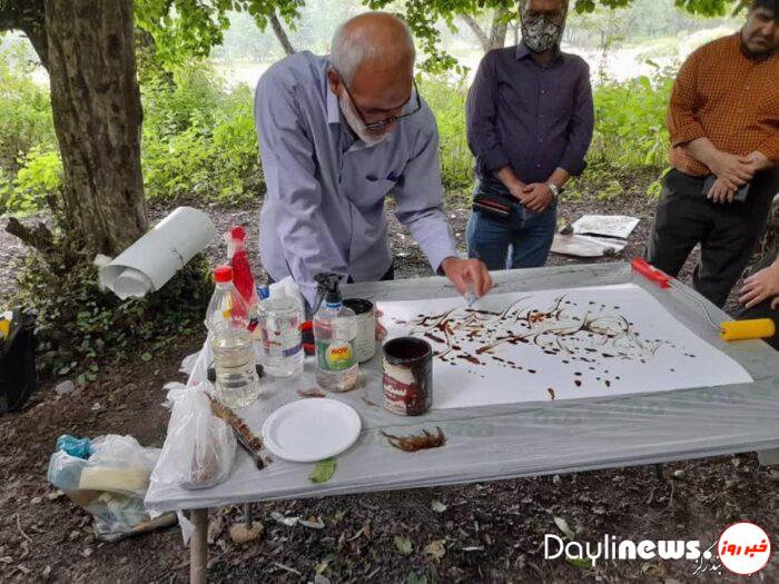 برگزاری کارگاه خوشنویسی و نقاشی در روستای استون آباد