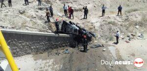 واژگونی خونین خودروی «ال نود» در اتوبان تبریز سهند یک کشته بجا گذاشت