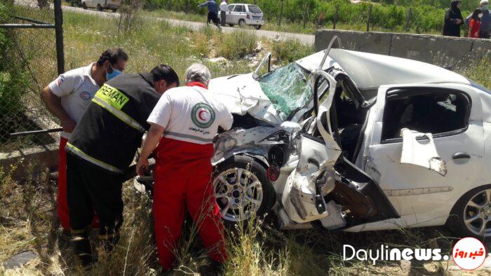 تصادف پژو ۲۰۶ با نیسان در محور مرند تبریز متاسفانه ۶ مصدوم برجای گذاشت