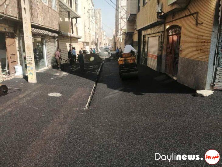 توزیع پنج هزار و ۸۴۰ تن آسفالت در معابر منطقه ۱۰ تبریز