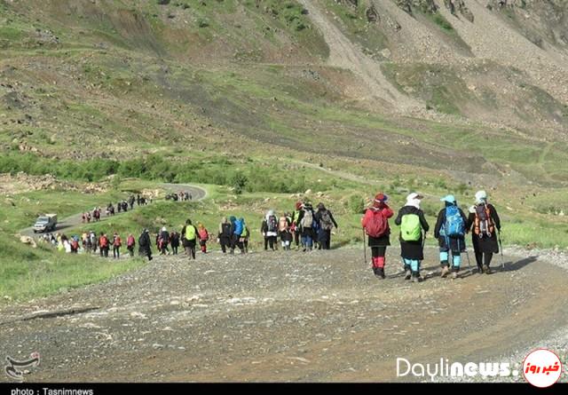 همایش کوهپیمایی خانوادگی شهروندان تبریزی برگزار شد