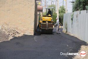 خیابان های فرعی منطقه بی بیان شهرستان مسجدسلیمان آسفالت شدند