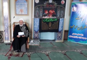برگزاری زیارت عاشورا در جمیعت هلال احمر ستان آذربایجان شرقی