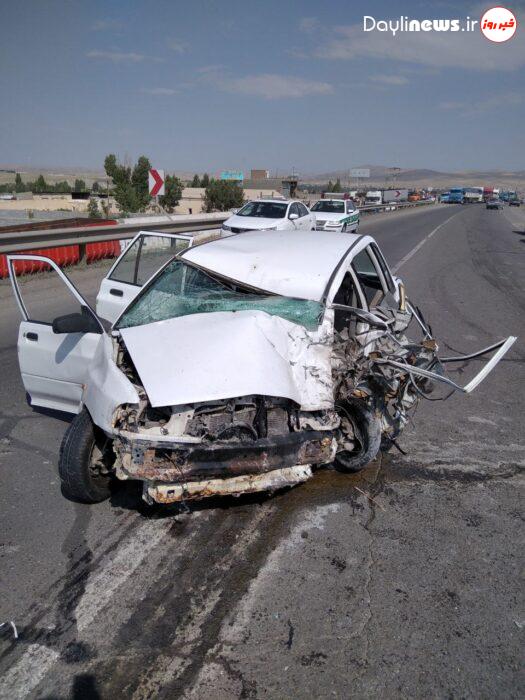 یک فوتی و ۶ مصدوم در حادثه رانندگی محور بستان آباد-میانه