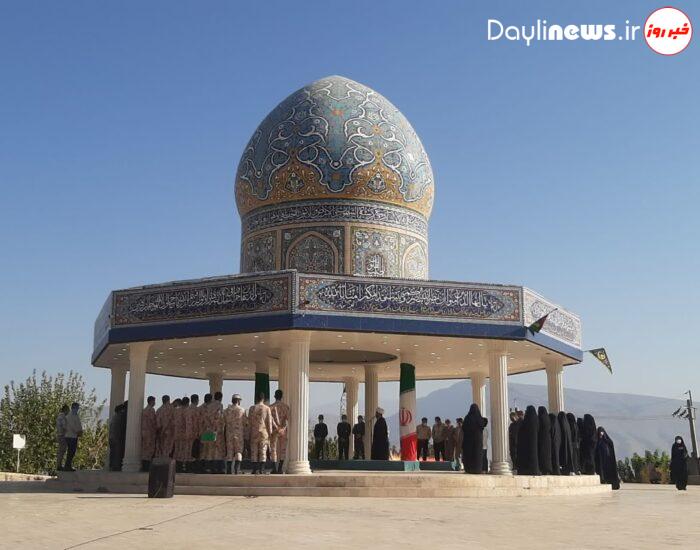 گرامی‌داشت یاد شهدای گمنام شهرستان ایذه در اولین‌ روز هفته دفاع مقدس