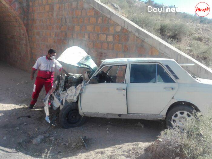 واژگونی خودروی پیکان محور آذرشهر به عجب شیر با یک مصدوم