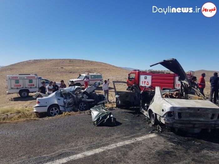 حادثه تلخ رانندگی در اهر یک کشته و یک زخمی به جا گذاشت