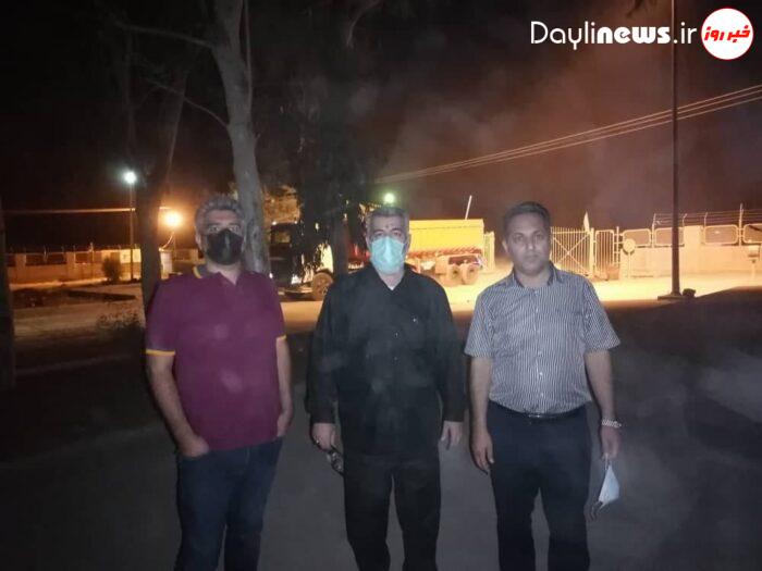 بازدید شبانه از شرکت سیمان کارون، توسط کارشناسان اداره صنعت معدن تجارت مسجدسلیمان