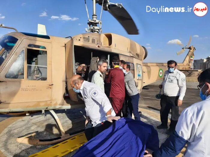 انتقال هوایی سه مصدوم توسط اورژانس هوایی تبریز