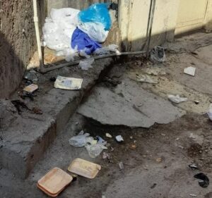 رهاسازی زباله های عفونی در مسجدسلیمان + عکس