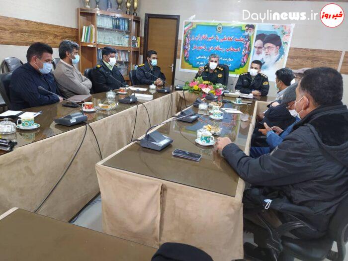 اولین نشست فرمانده جدید انتظامی شهرستان رامهرمز با اصحاب رسانه