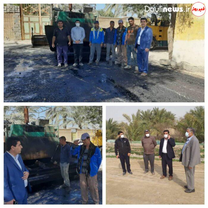 آغاز آسفالت برخی از روستاهای بخش مرکزی رامهرمز