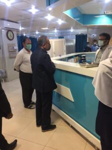 سرپرست شبکه بهداشت و درمان شهرستان بندر ماهشهر از بخش‌های مختلف بیمارستان معرفی بازدید کرد