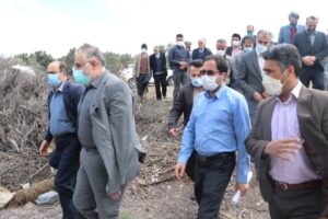 استاندار قزوین از طرح‌ تامین آب کشاورزی برای چهار روستا در طارم سفلی بازدید کرد