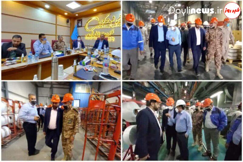 بازدید مسئول سازمان بسیج کارگران و کارخانجات کشور ازصنایع و مجتمع های پتروشیمی بندر ماهشهر