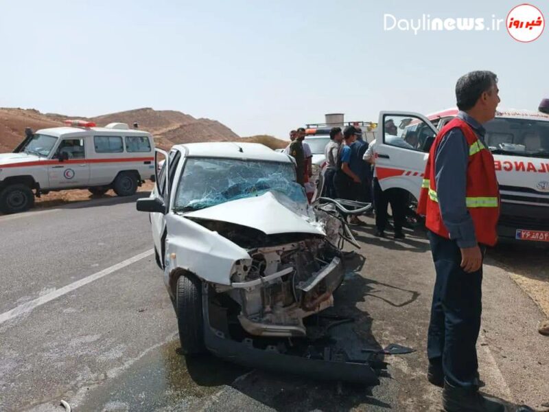 تصادف شاخ به شاخ پیکاپ با پراید در جاده مسجدسلیمان به لالی ۲ مصدوم بر جای گذاشت