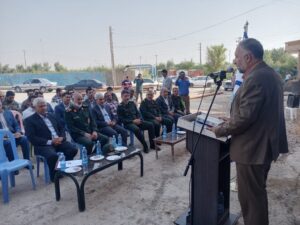 آئین کلنگ زنی پروژه آبرسانی به ۲۲ روستاهای رامشیر