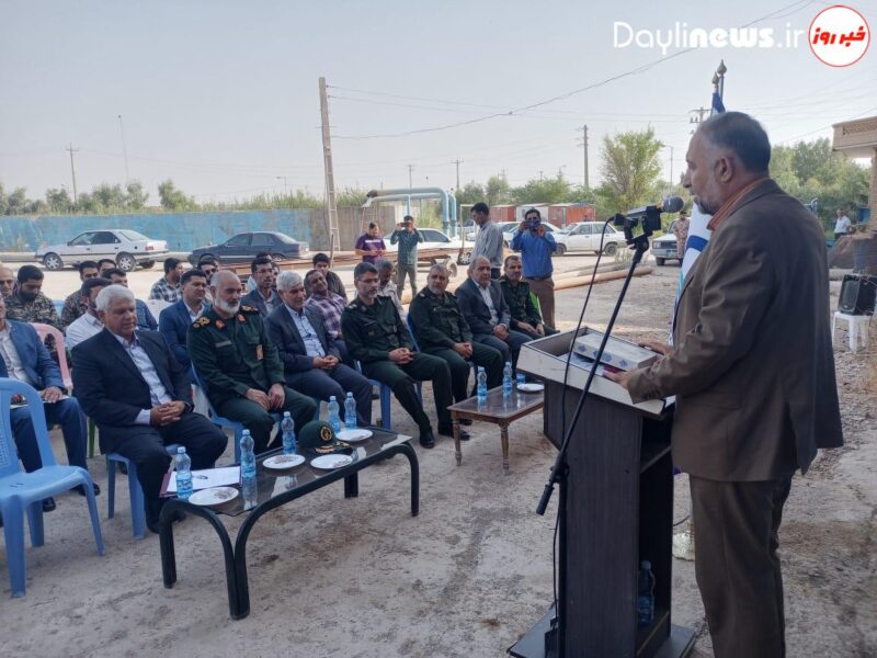 آئین کلنگ زنی پروژه آبرسانی به ۲۲ روستاهای رامشیر