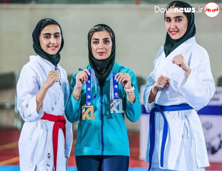 درخشش خواهران فتحی در رقابتهای برترین برترینهای کاراته ایران