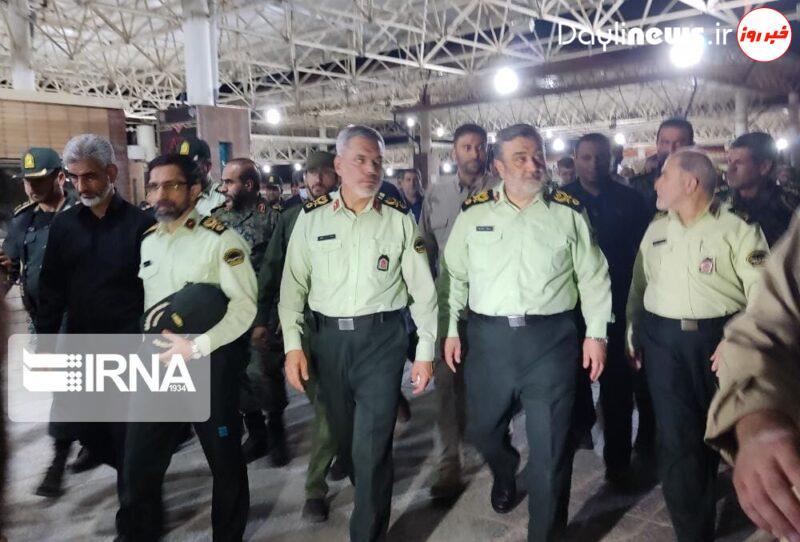 بازدید فرمانده کل نیروی انتظامی از گذرگاه اربعین شلمچه