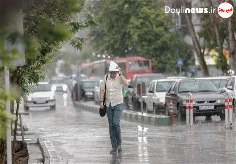 تداوم رگبار پراکنده و وزش باد شدید در غرب و شمال غرب کشور