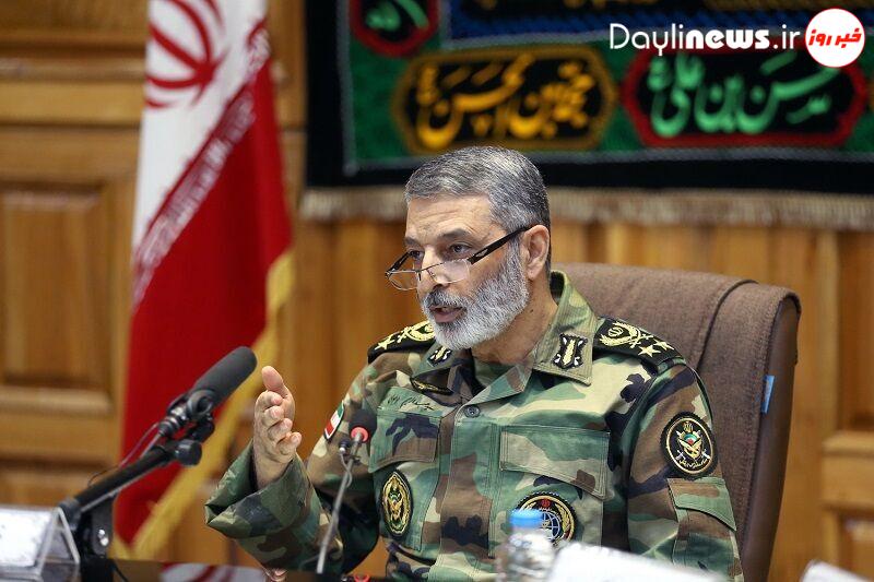 خط و نشان فرمانده کل ارتش جمهوری اسلامی ایران برای دشمنان ؛به صورت یکجا با دشمنان تسویه خواهیم کرد