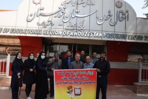 اهدای خون جمعی از جامعه ورزش خوزستان به نیازمندان