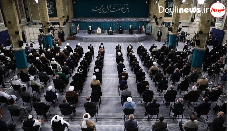 دیدار سران قوا و شرکت‌کنندگان کنفرانس وحدت اسلامی با رهبر انقلاب