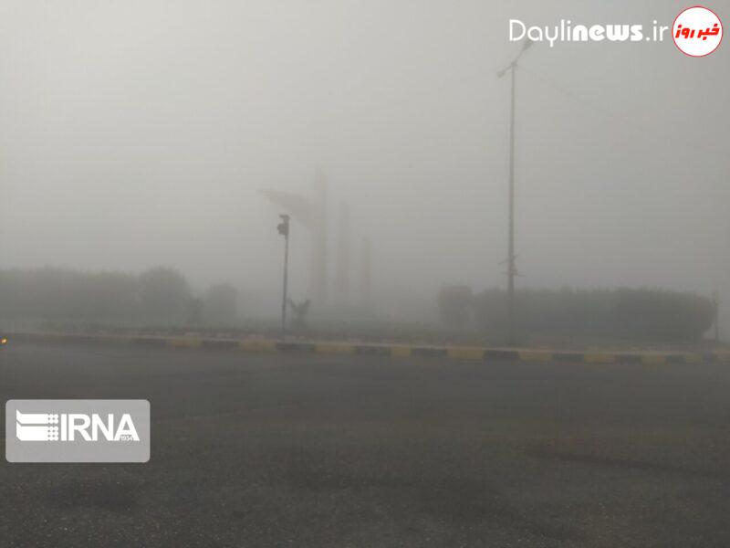 مه دید افقی را در فرودگاه آبادان به ۵۰ متر کاهش داد