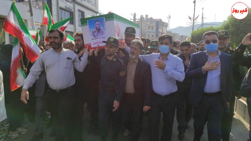 پیکر شهید مدافع امنیت در مسجدسلیمان تشییع و به خاک سپرده شد