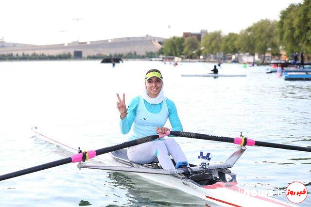 4th consecutive championship of Nazanin Malaei at Asian rowing competitions