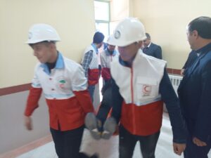 مانور سراسری زلزله در مدارس شربیان
